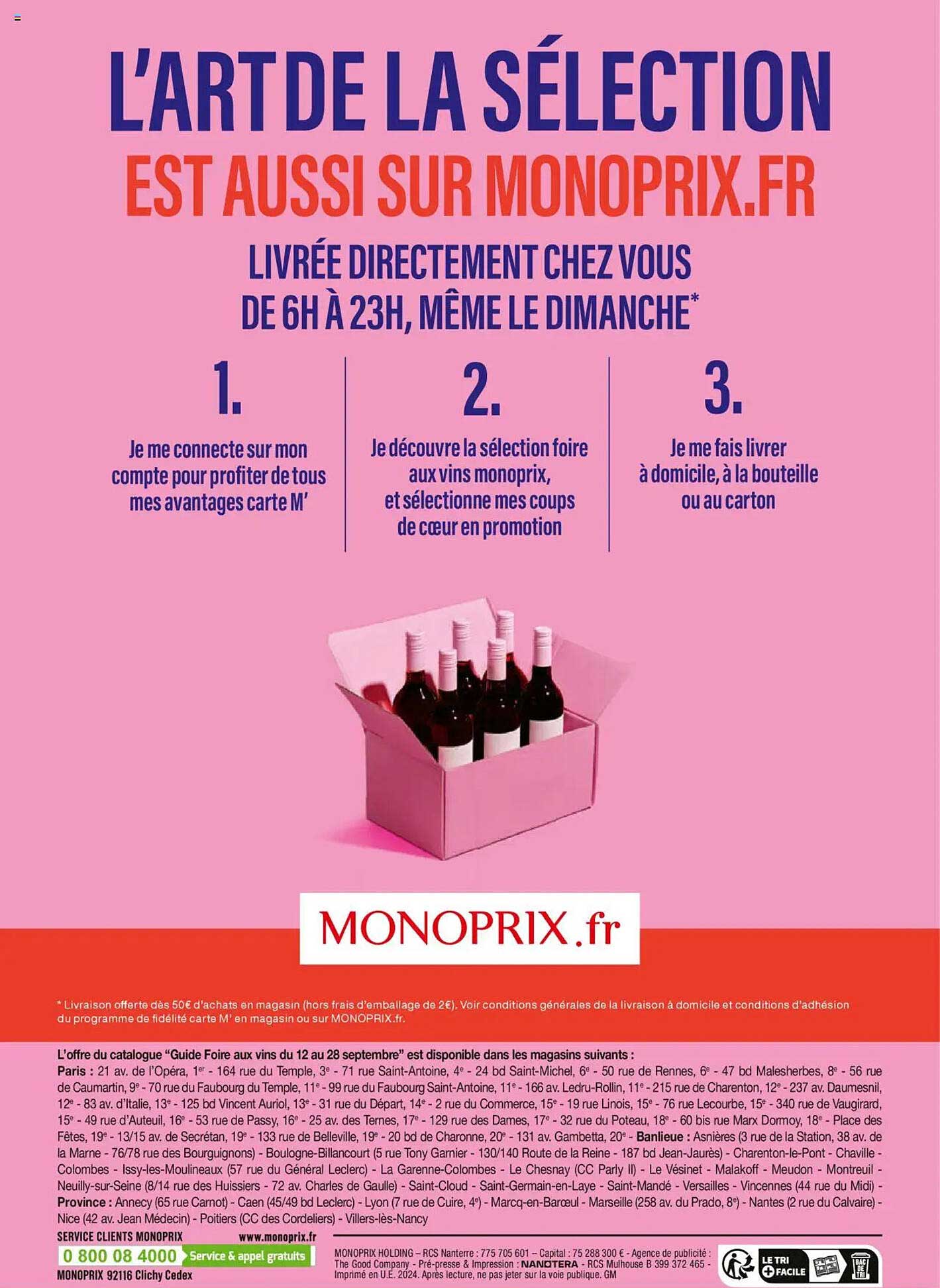 L’ART DE LA SÉLECTION EST AUSSI SUR MONOPRIX.FR