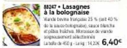 Lasagnes à la bolognaise