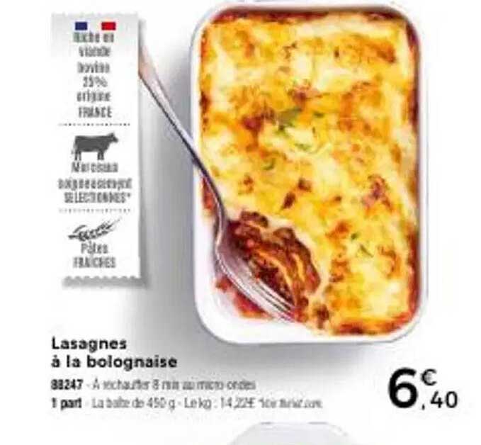 Lasagnes à la bolognaise