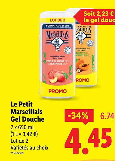 Le Petit Marseillais Gel Douche