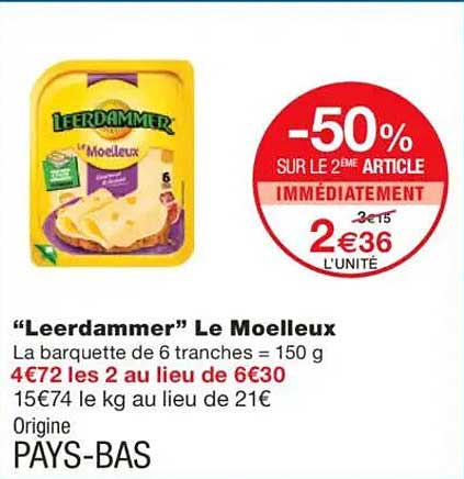 “Leerdammer” Le Moelleux