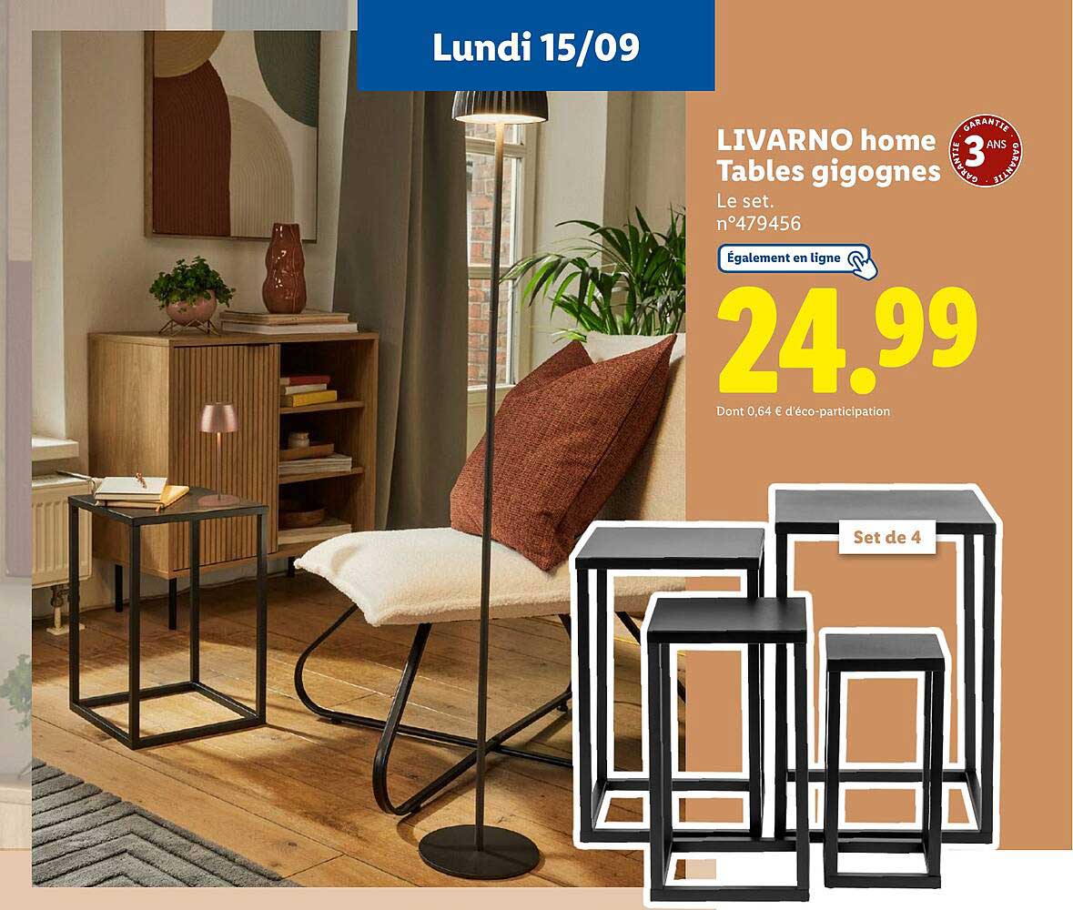 LIVARNO home Tables gigognes