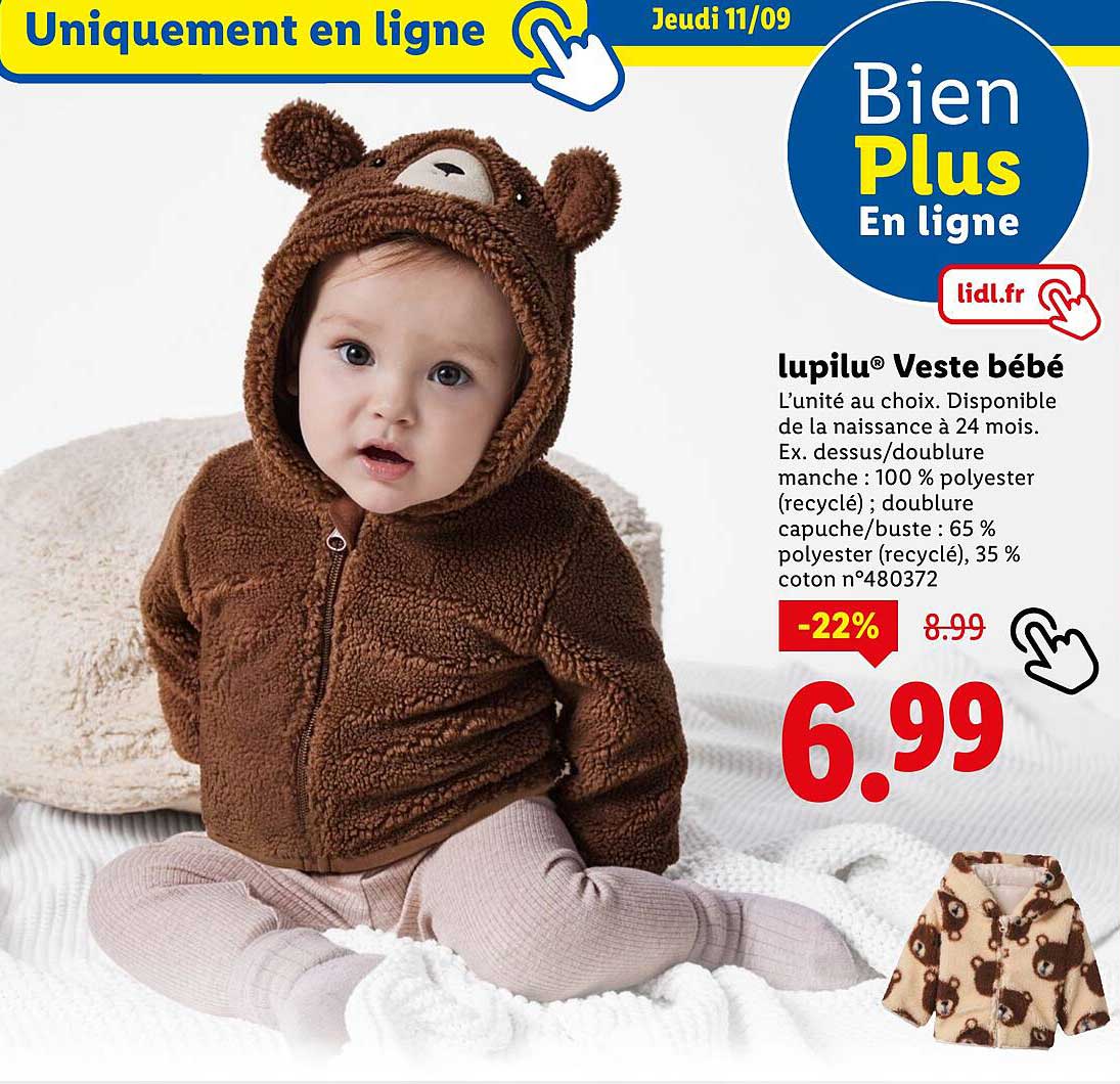 lupilu® Veste bébé