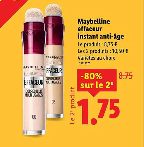Maybelline effaceur instant anti-âge