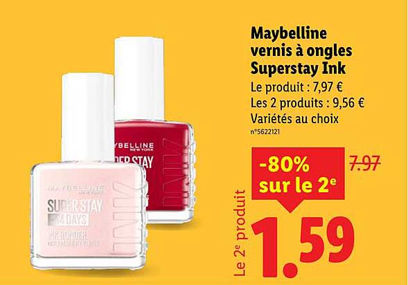 Maybelline vernis à ongles Superstay Ink