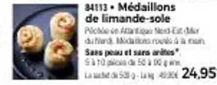 Médallions de limande-sole