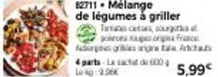 Mélange de légumes à griller