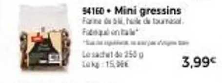 Mini gressins