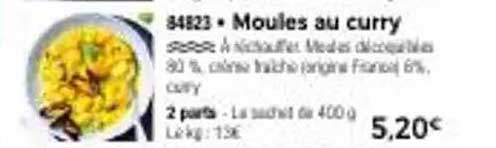 Moules au curry