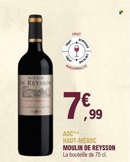 MOULIN DE REYSSON AOC HAUT-MÉDOC