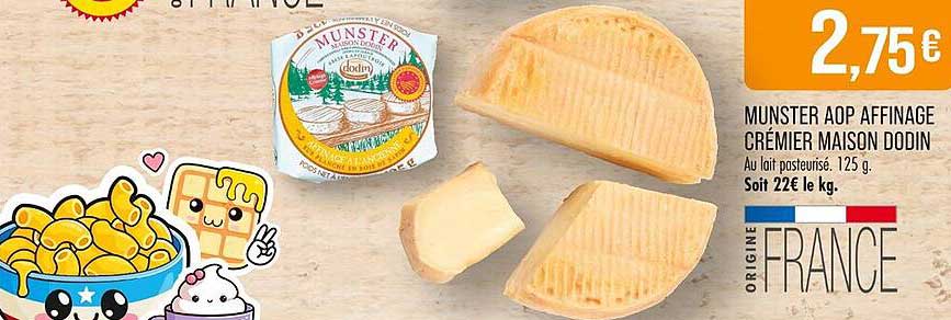 Munster AOP Affinage Crémier Maison Dodin