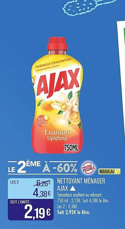 NETTOYANT MÉNAGER AJAX