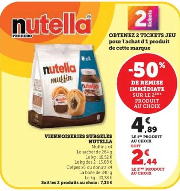 OBTENEZ 2 TICKETS JEU pour l'achat d'1 produit de cette marque