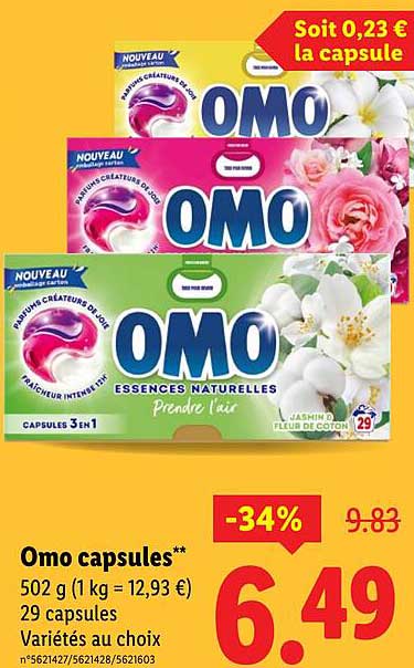 Omo capsules