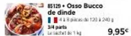 Osso Bucco de dinde