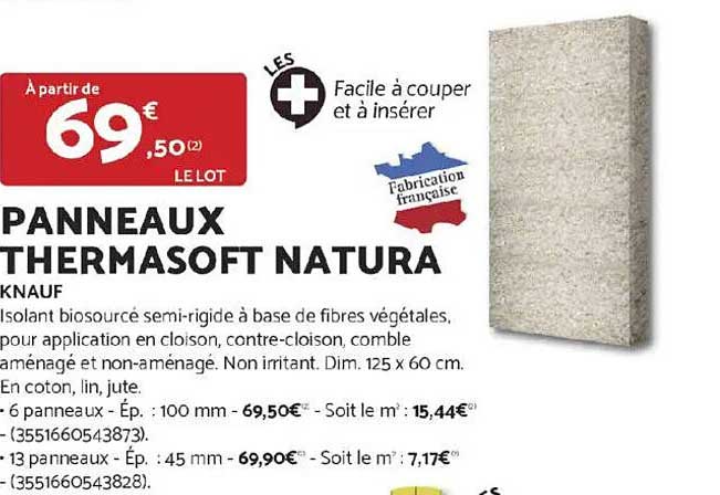 PANNEAUX THERMASOFT NATURA