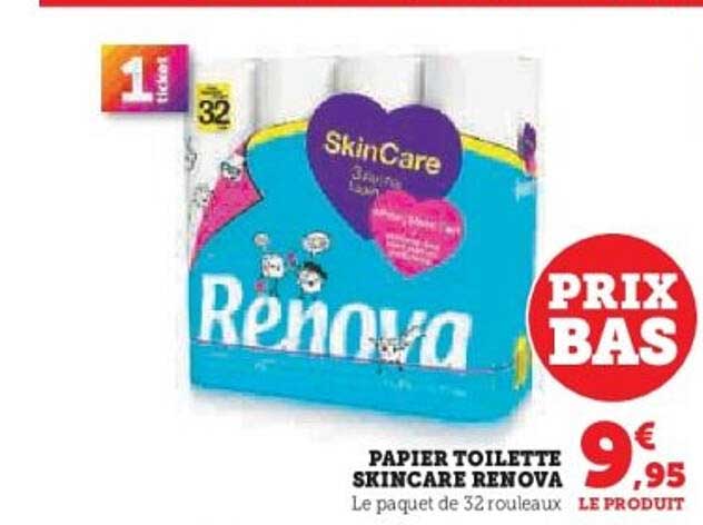 PAPIER TOILETTE SKINCARE RENOVA