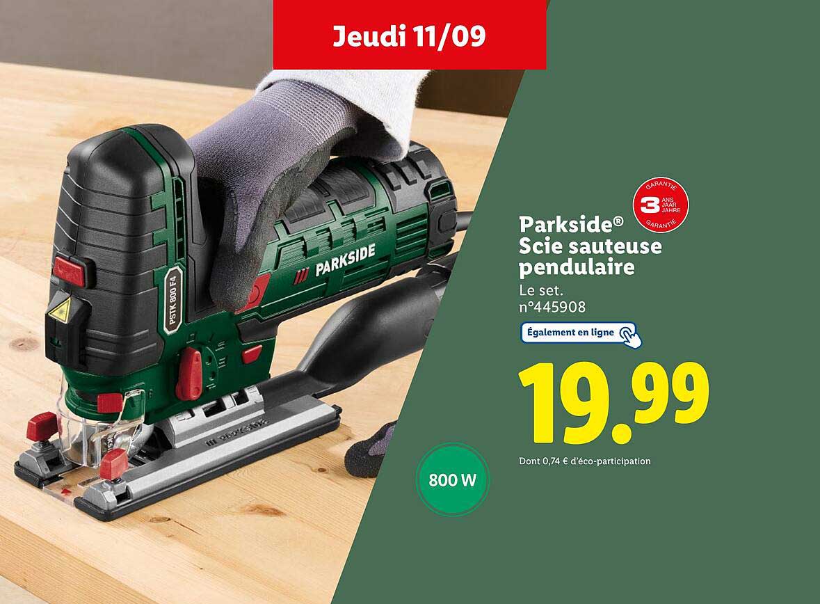 Parkside® Scie sauterelle pendulaire