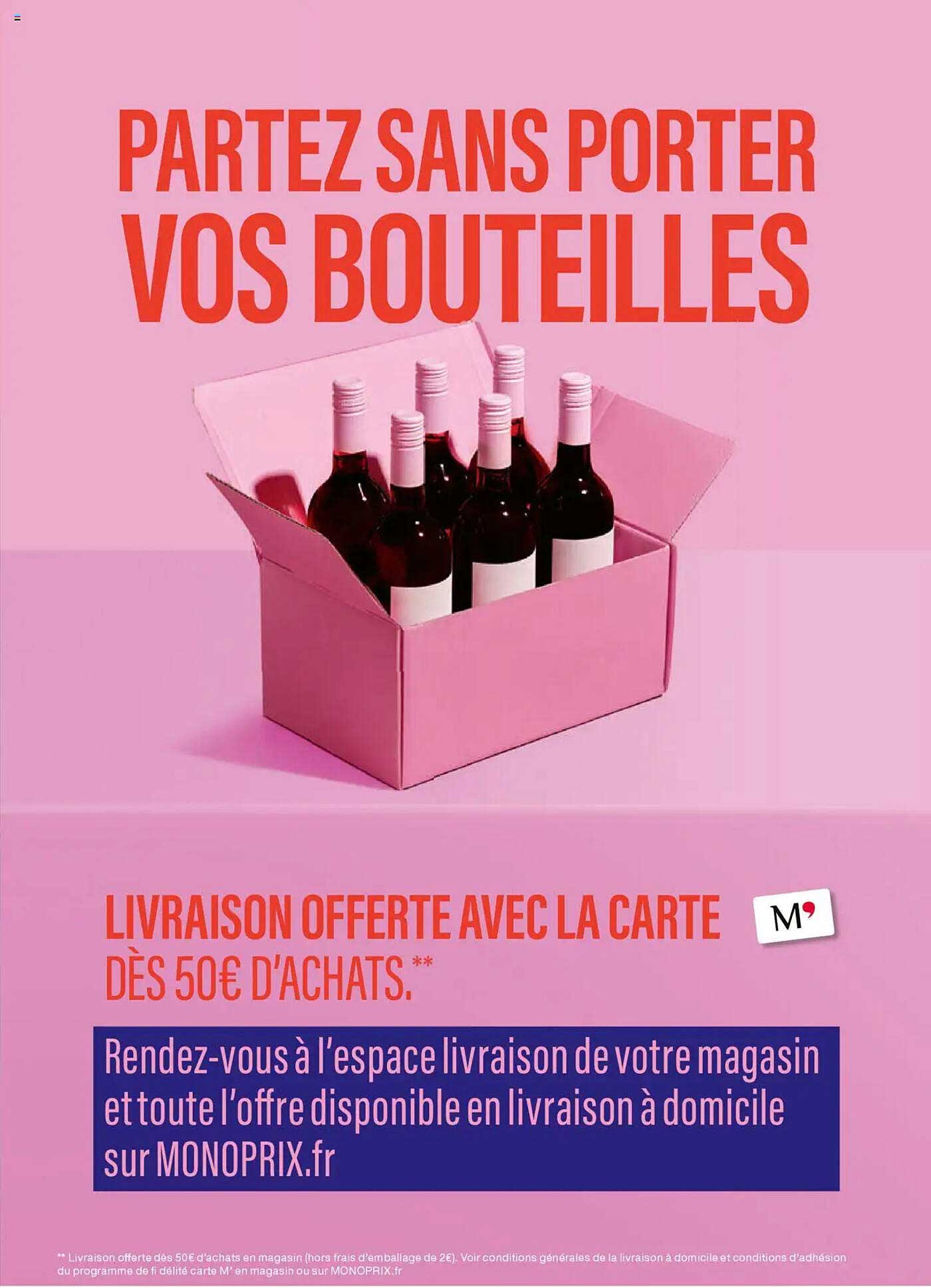 PARTEZ SANS PORTER VOS BOUTEILLES