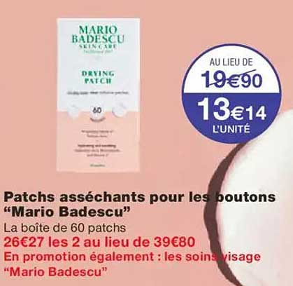 Patchs asséchants pour les boutons “Mario Badescu”