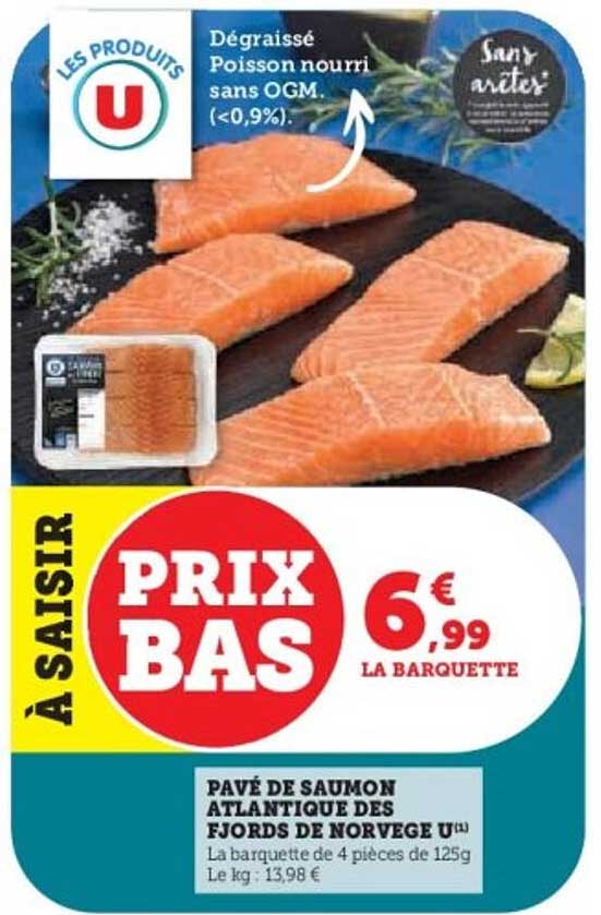 PAVÉ DE SAUMON ATLANTIQUE DES FJORDS DE NORVEGE U