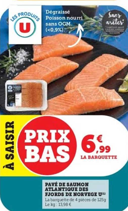 PAVÉ DE SAUMON ATLANTIQUE DES FJORDS DE NORVEGE U