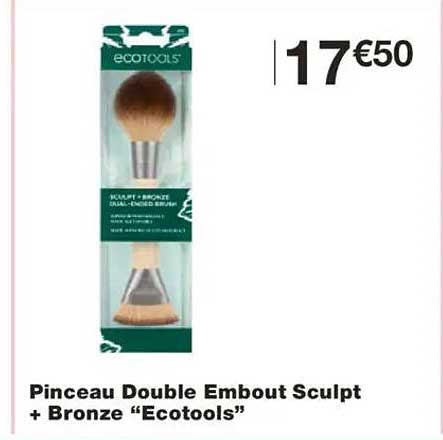 Pinceau Double Embout Sculpt + Bronze “Ecotools”
