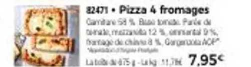 Pizza 4 fromages