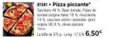 Pizza piccante
