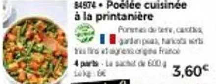 Poêlée cuisinée à la printanière