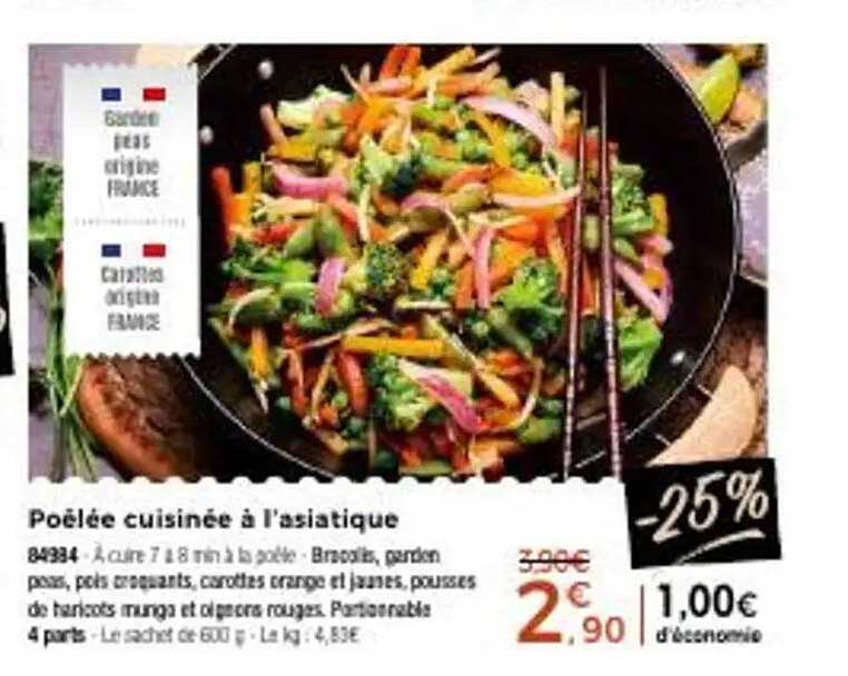 Poêlée cuisinée à l'asiatique