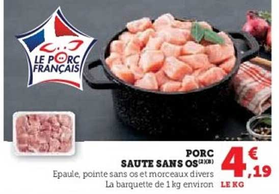 PORC SAUTE SANS OS