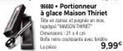 Portionneur à glace Maison Thiriet
