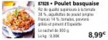 Poulet basquaise