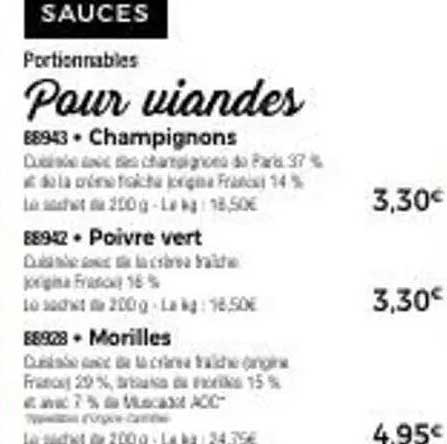 Pour viandes