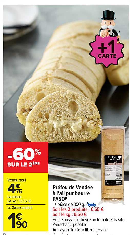 Préfou de Vendée à l’ail pur beurre PASO