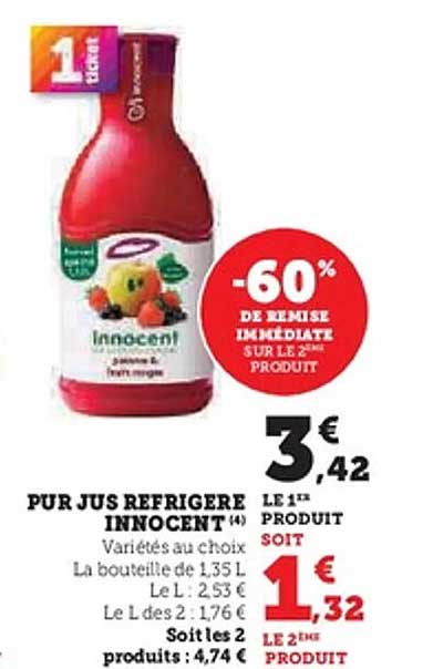 PUR JUS REFRIGERE INNOCENT