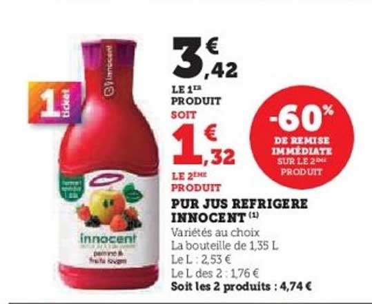 PUR JUS REFRIGRE INNOCENT