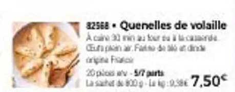 Quenelles de volaille
