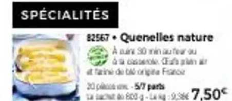 Quenelles nature
