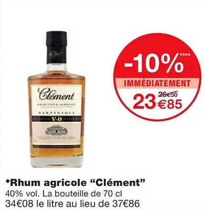 Rhum agricole “Clément”