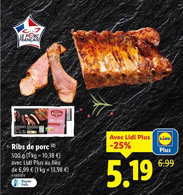 Ribs de porc