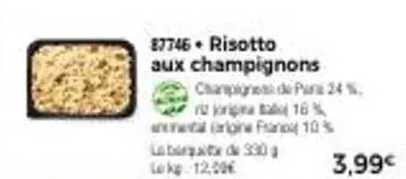Risotto aux champignons