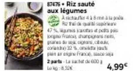 Riz sauté aux légumes