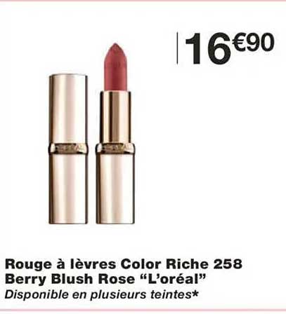 Rouge à lèvres Color Riche 258 Berry Blush Rose “L’oréal”