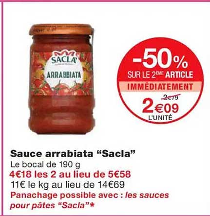 Sauce arrabiata “Sacla”