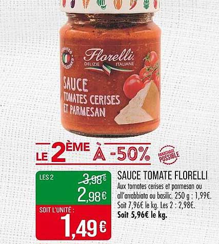 SAUCE TOMATE FLORELLI