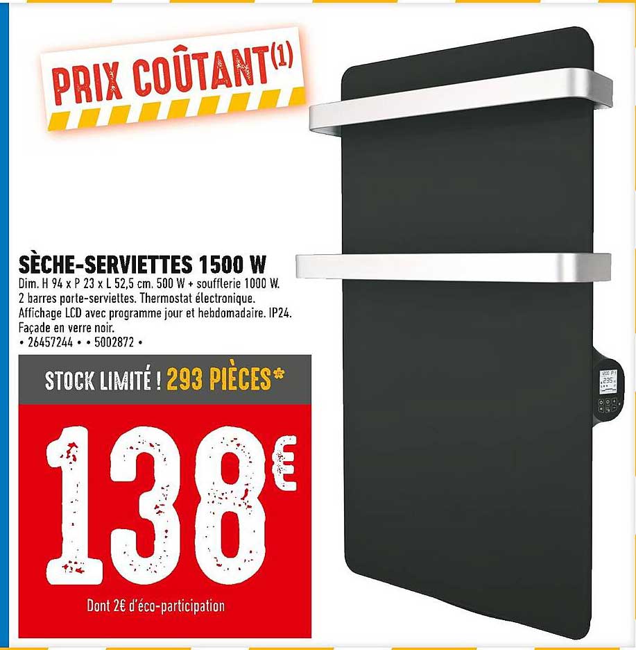 SECHE-SERVIETTES 1500 W