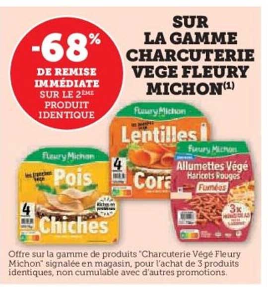SUR LA GAMME CHARCUTERIE VEGE FLEURY MICHON