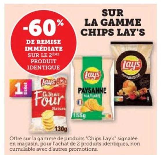 SUR LA GAMME CHIPS LAY'S